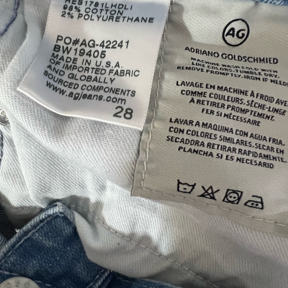 AG Adriano Goldschmied Stevie Capri Jeans Size 28 - Picture 7 of 10